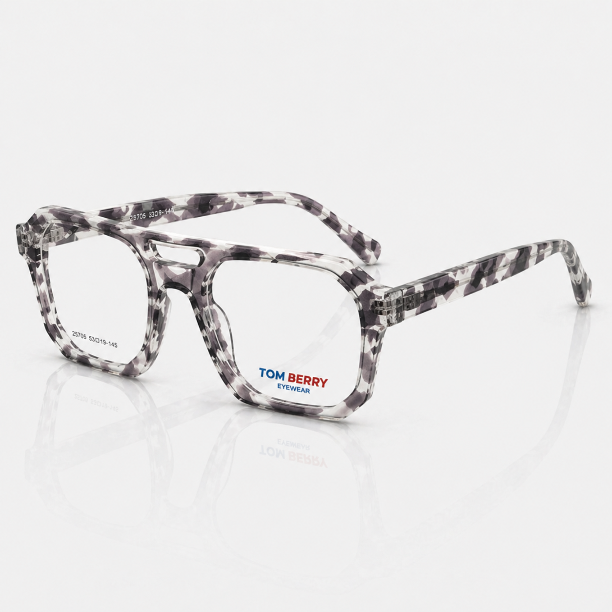 Retro Geometric Pattern Eyeglasses – Unisex