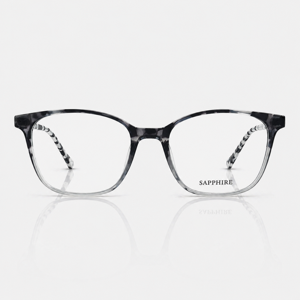 Classic Rectangle Marble Eyeglasses – Unisex
