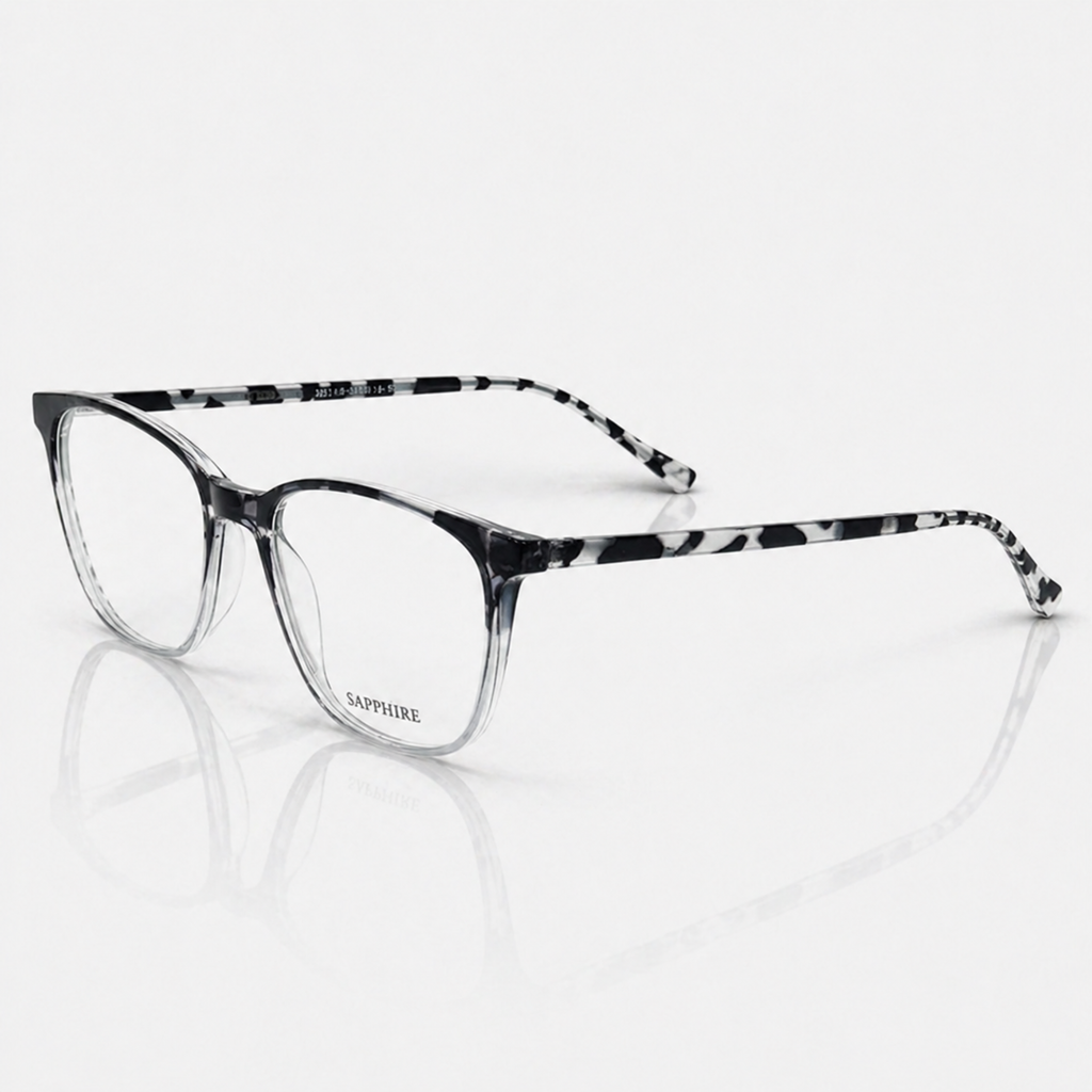 Classic Rectangle Marble Eyeglasses – Unisex