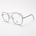 Transparent Geometric Eyeglasses – Unisex