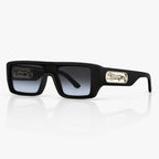 Wide Rectangle Black Gradient Jaguar Arms Sunglasses – Unisex