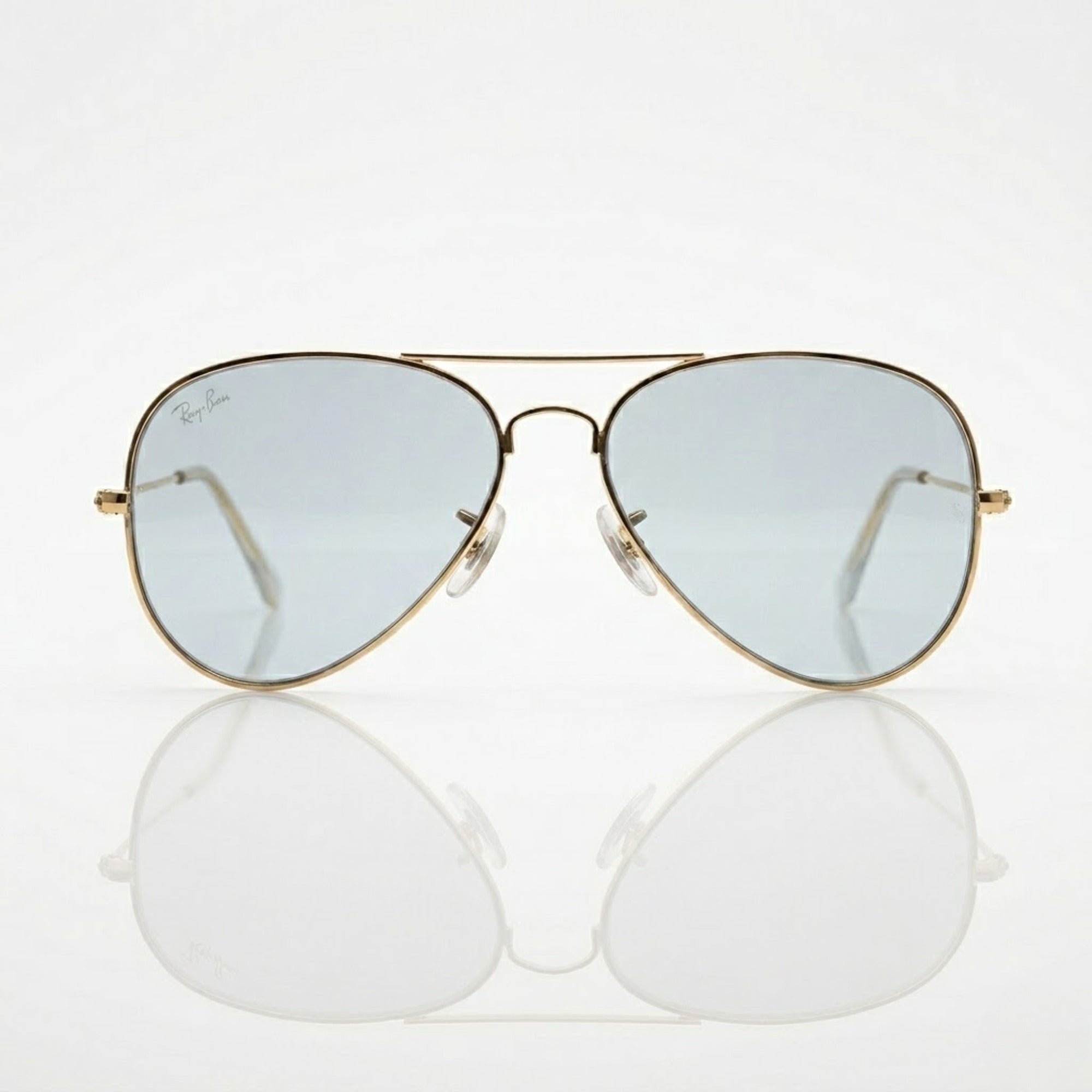 Ray-Ban Pilot Gold Frame Blue Sunglasses – Unisex