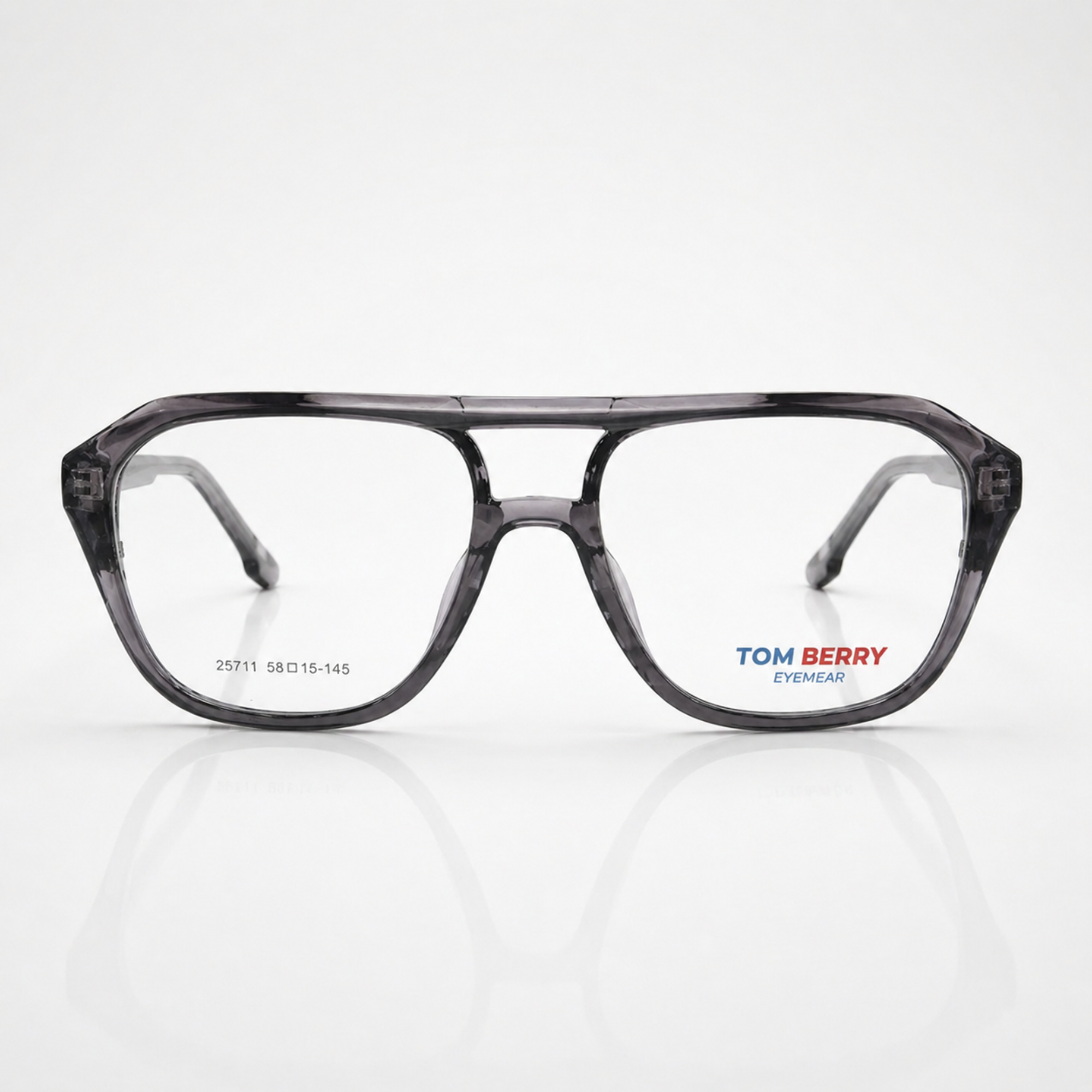 Retro Transparent Smoke Aviator Eyeglasses – Unisex