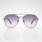 Aviator Purple Gradient Gunmetal Metal Sunglasses – Unisex