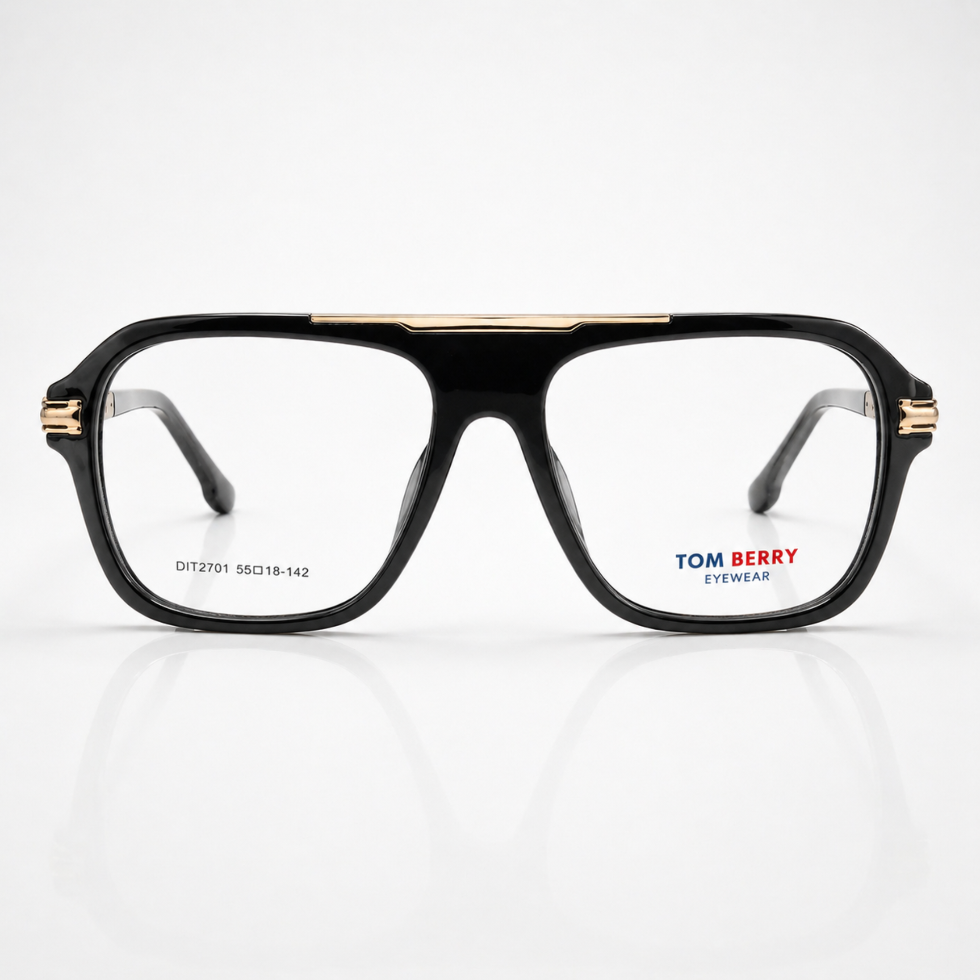 Luxury Black Aviator Eyeglasses – Unisex