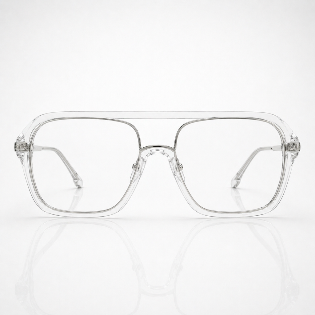 Transparent Aviator Eyeglasses – Unisex