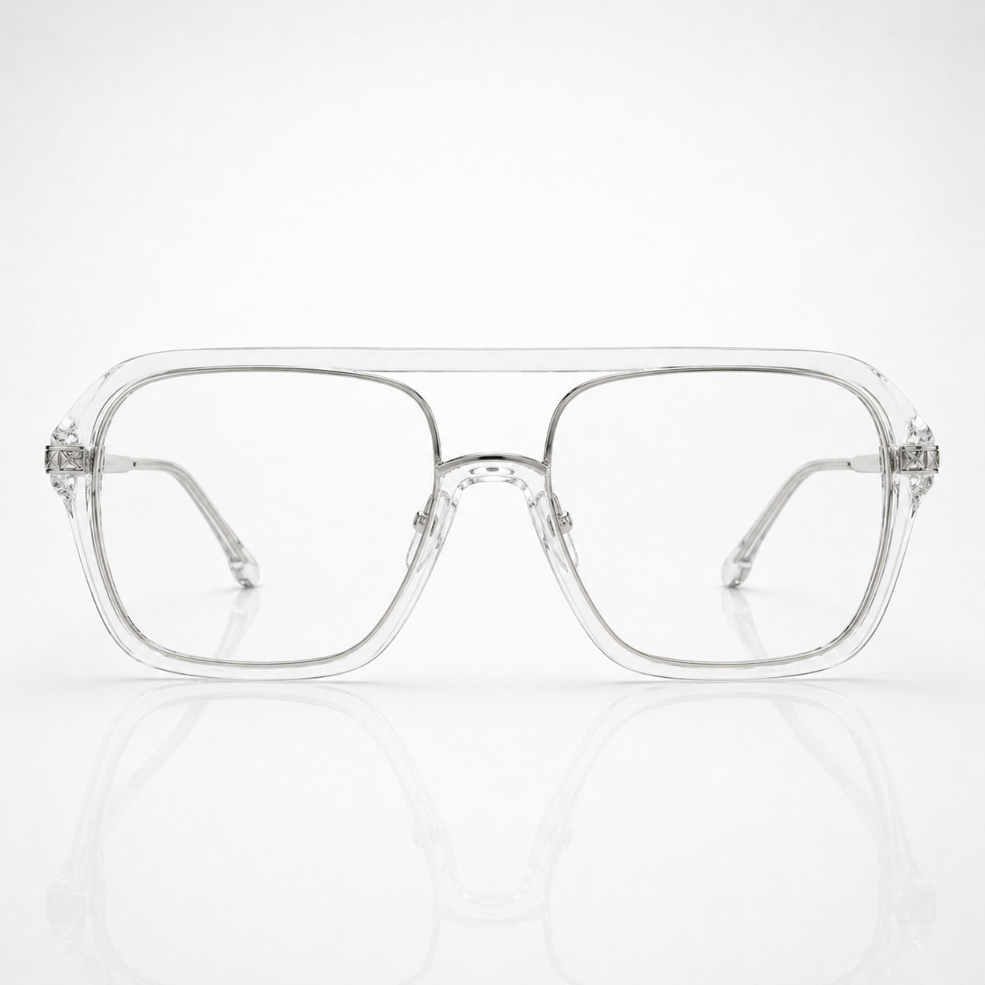 Transparent Aviator Eyeglasses – Unisex