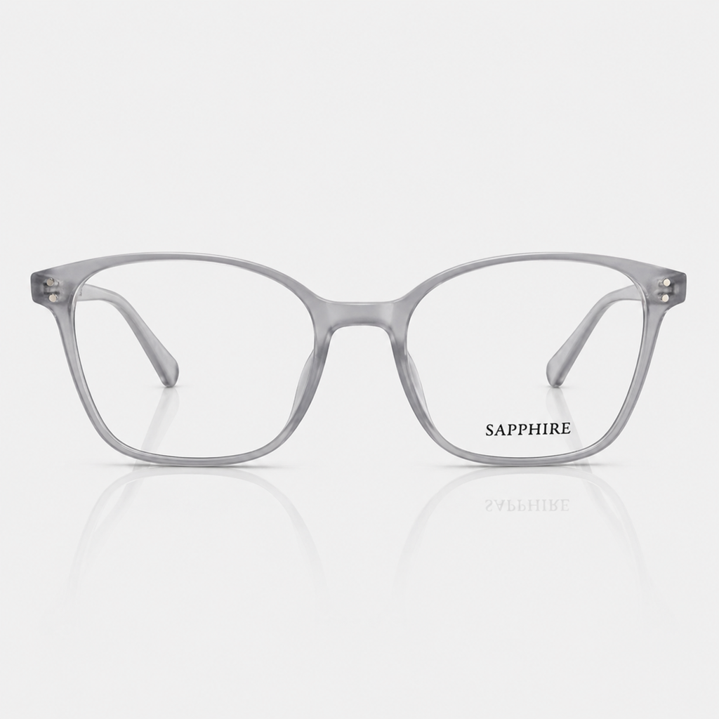 Transparent Rectangle Computer Glasses – Unisex