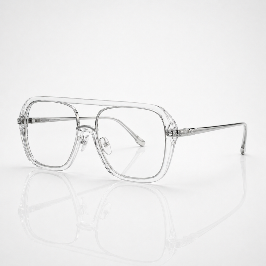 Transparent Aviator Eyeglasses – Unisex