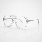 Transparent Aviator Eyeglasses – Unisex