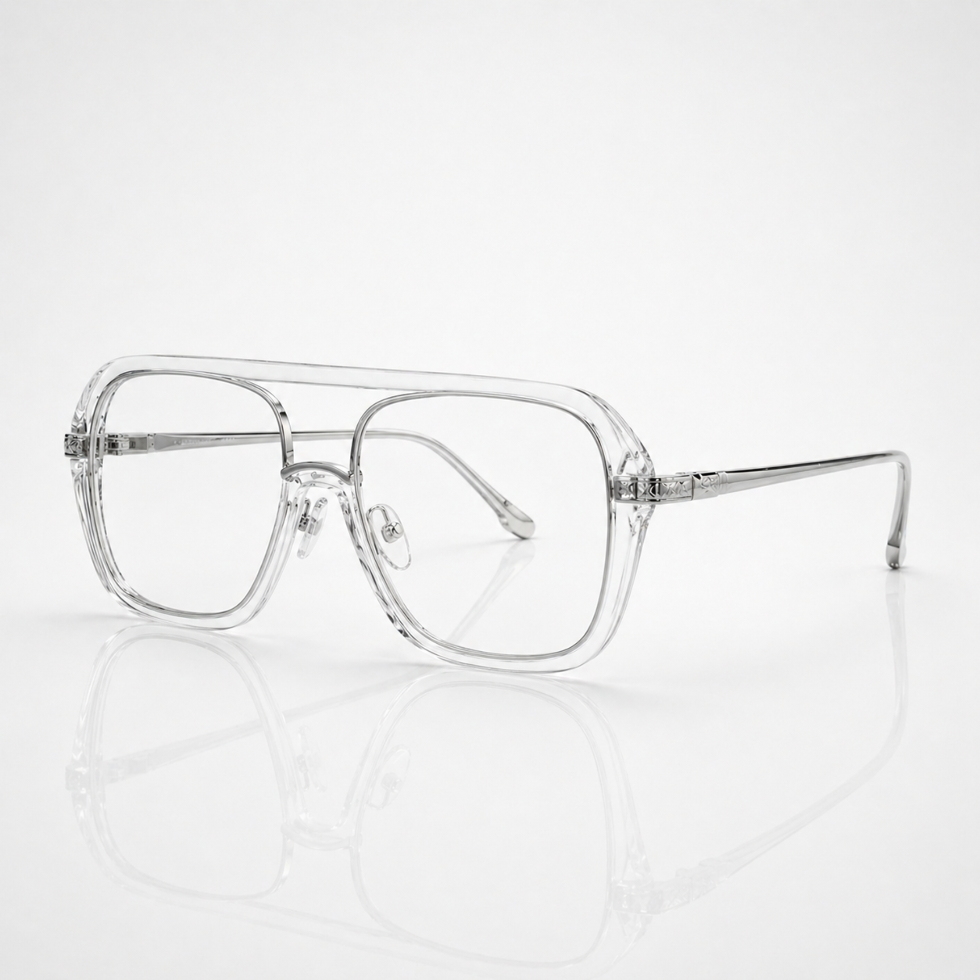 Transparent Aviator Eyeglasses – Unisex