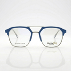 Modern Blue Geometric Eyeglasses – Unisex