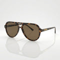 Oversized Aviator Tortoiseshell Brown Polarized Sunglasses – Unisex
