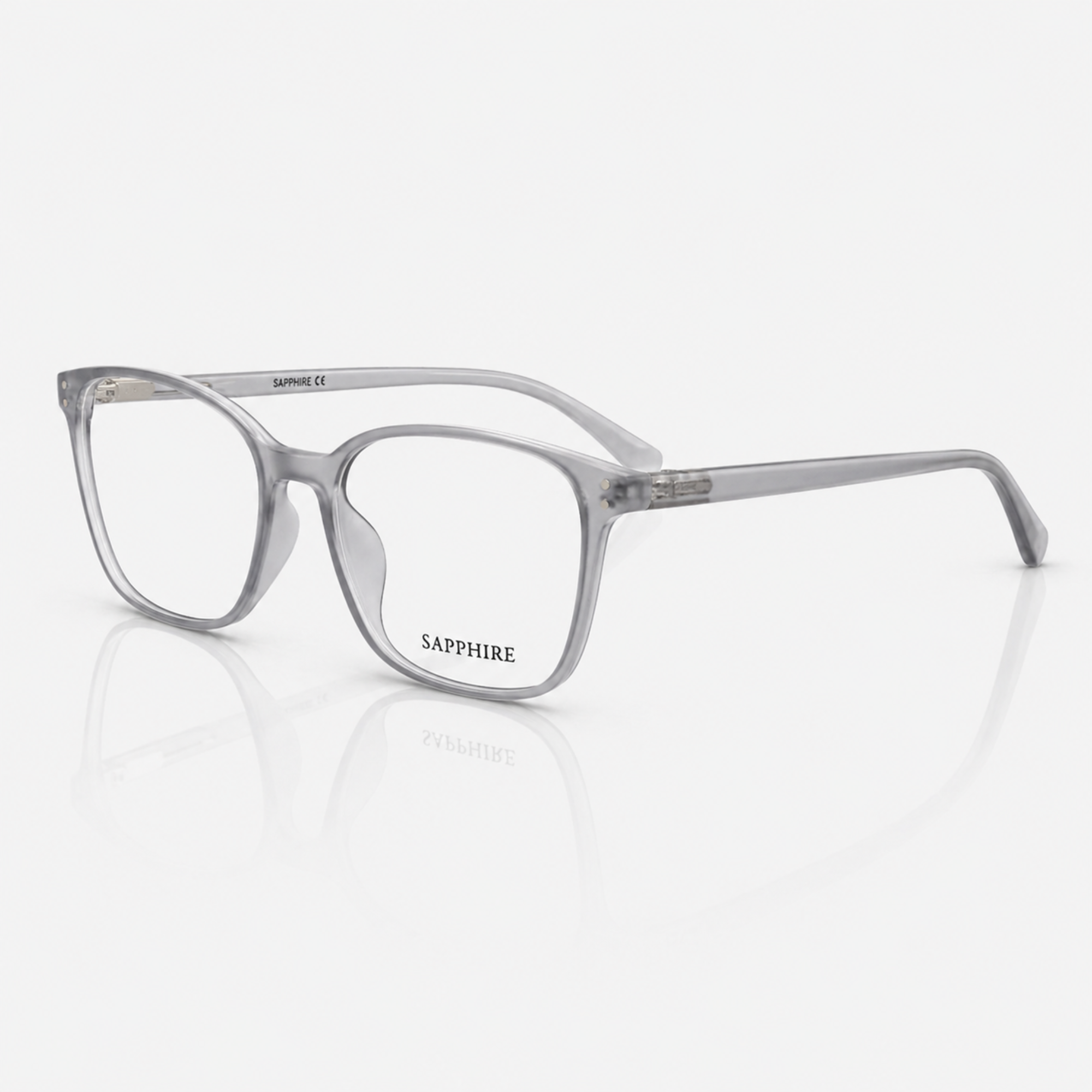 Transparent Rectangle Computer Glasses – Unisex