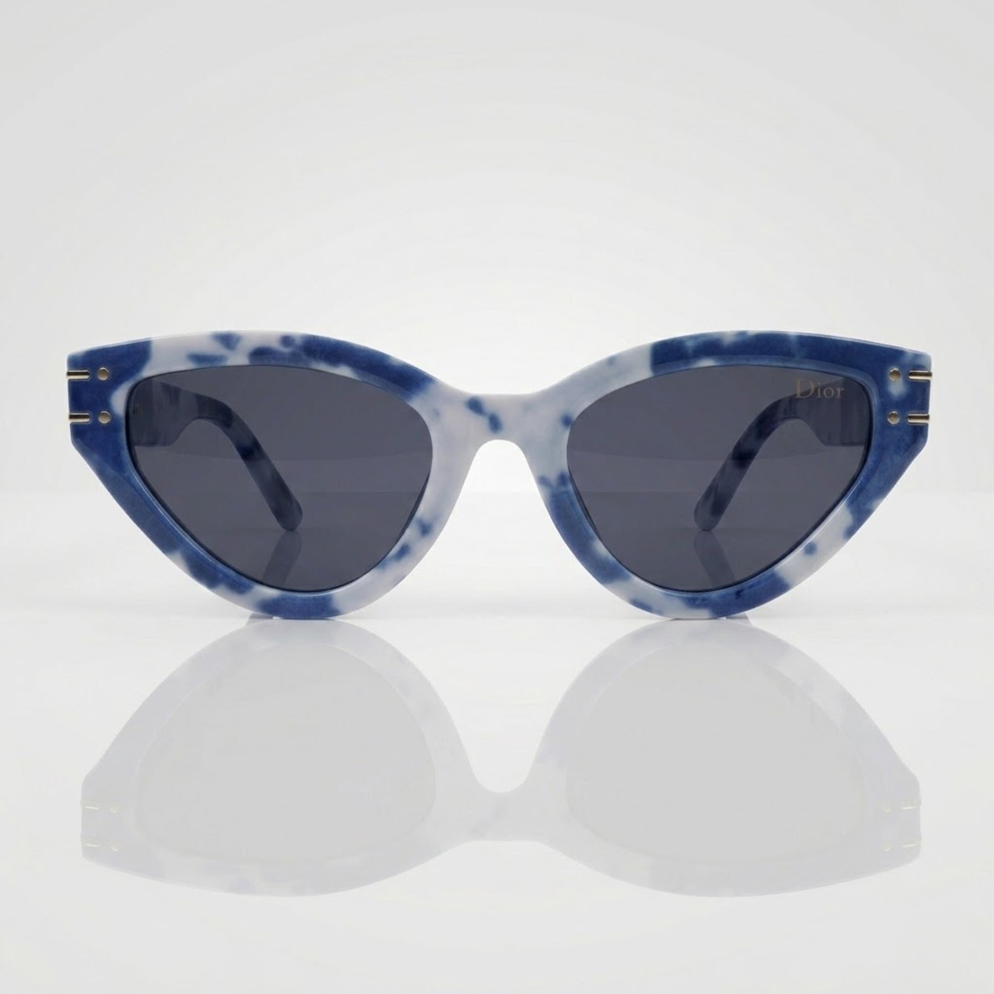 Christian Dior Cateye Blue Animal Print Sunglasses – Women
