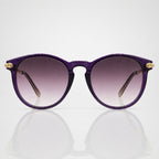 LOF Round Purple Gradient Designer Sunglasses – Women