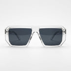 Transparent  Square Shape Crystal Matte Sunglasses – Unisex
