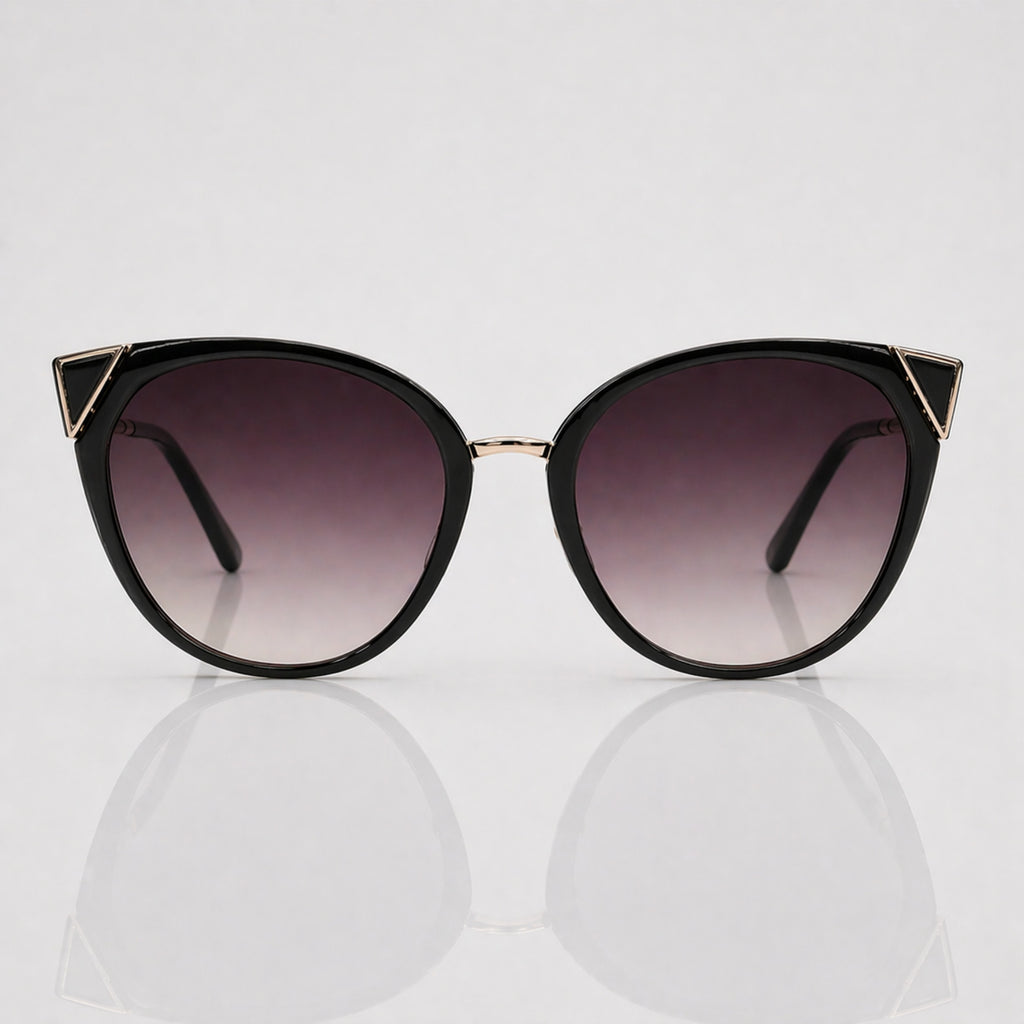 Cateye Gradient Black Fashion Sunglasses – Women