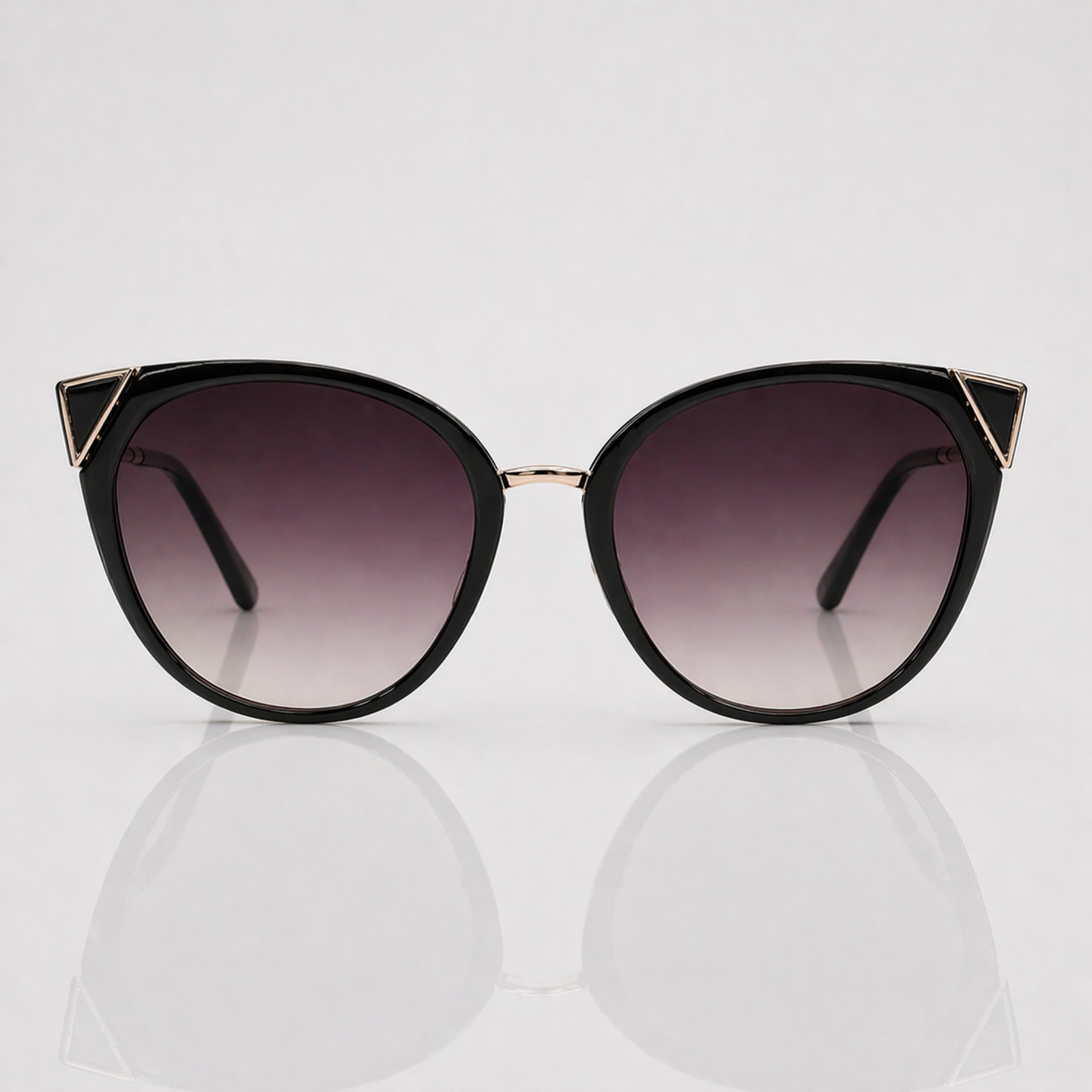 Cateye Gradient Black Fashion Sunglasses – Women