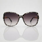 Purple Gradient Subtle Pattern Oversized Sunglasses – Women