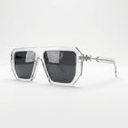 Transparent  Square Shape Crystal Matte Sunglasses – Unisex