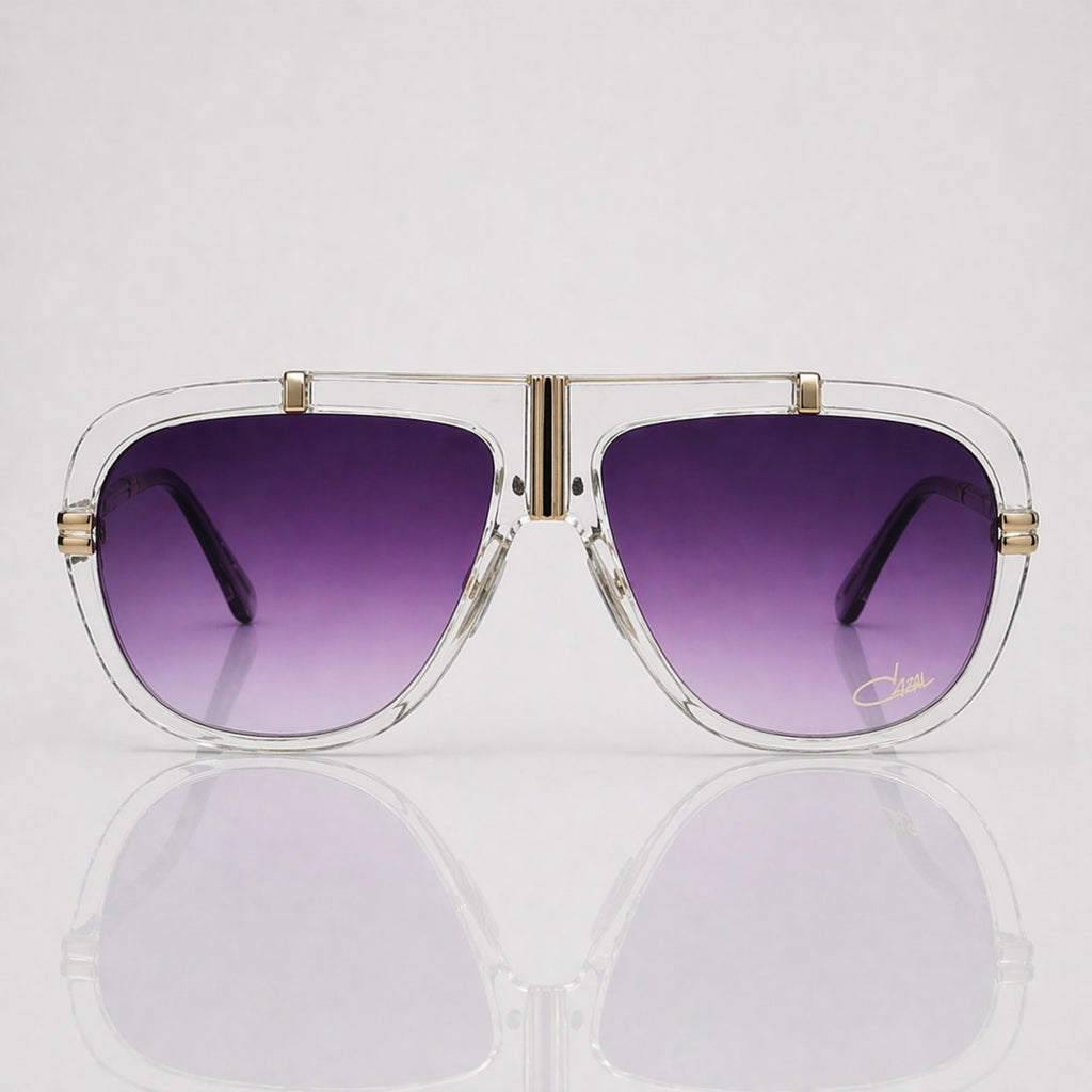 Cazal Legends Aviator Sunglasses – Transparent Gold Frame Unisex