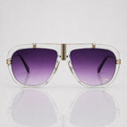 Cazal Legends Aviator Sunglasses – Transparent Gold Frame Unisex