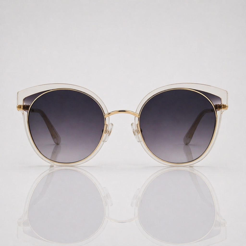 Classic Round Cateye Sunglasses for Women – UV400 Fashion Shades