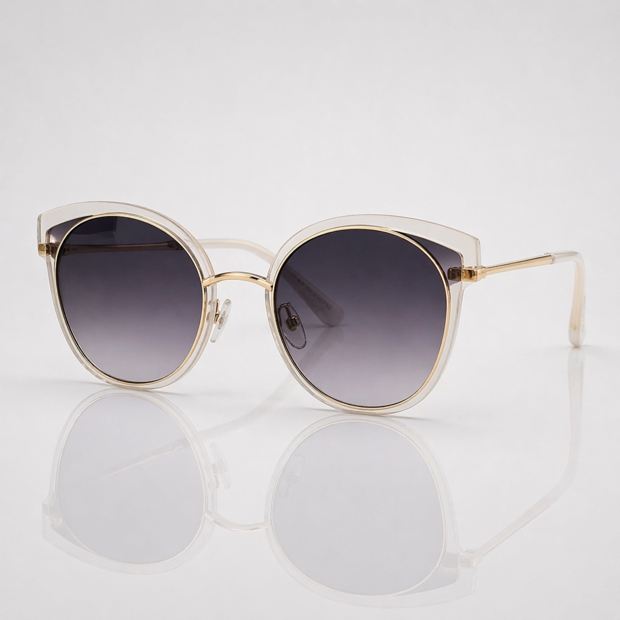 Classic Round Cateye Sunglasses for Women – UV400 Fashion Shades