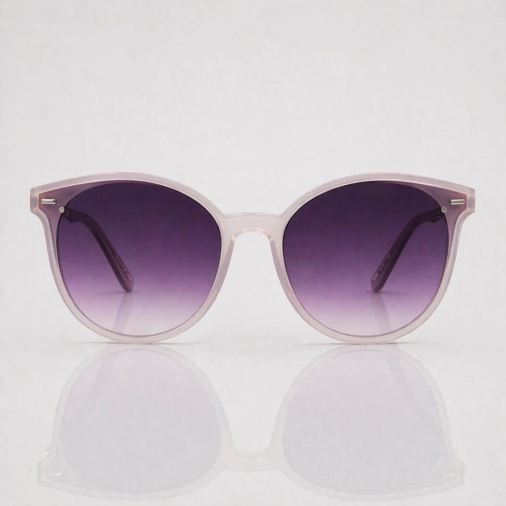 Armada Mauve Round Sunglasses for Women – Polarized Gradient UV Protection Shades