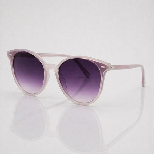 Armada Mauve Round Sunglasses for Women – Polarized Gradient UV Protection Shades