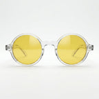 Chaplin Retro Round Sunglasses Yellow Lens | Unisex