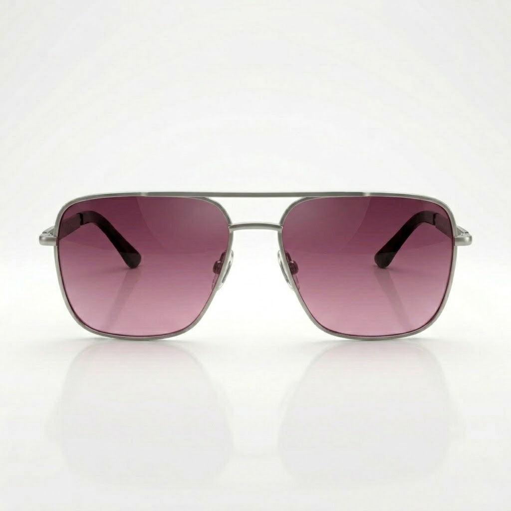 IRUS Square Aviator Sunglasses for Men – UV Protected Stylish Metal Shades