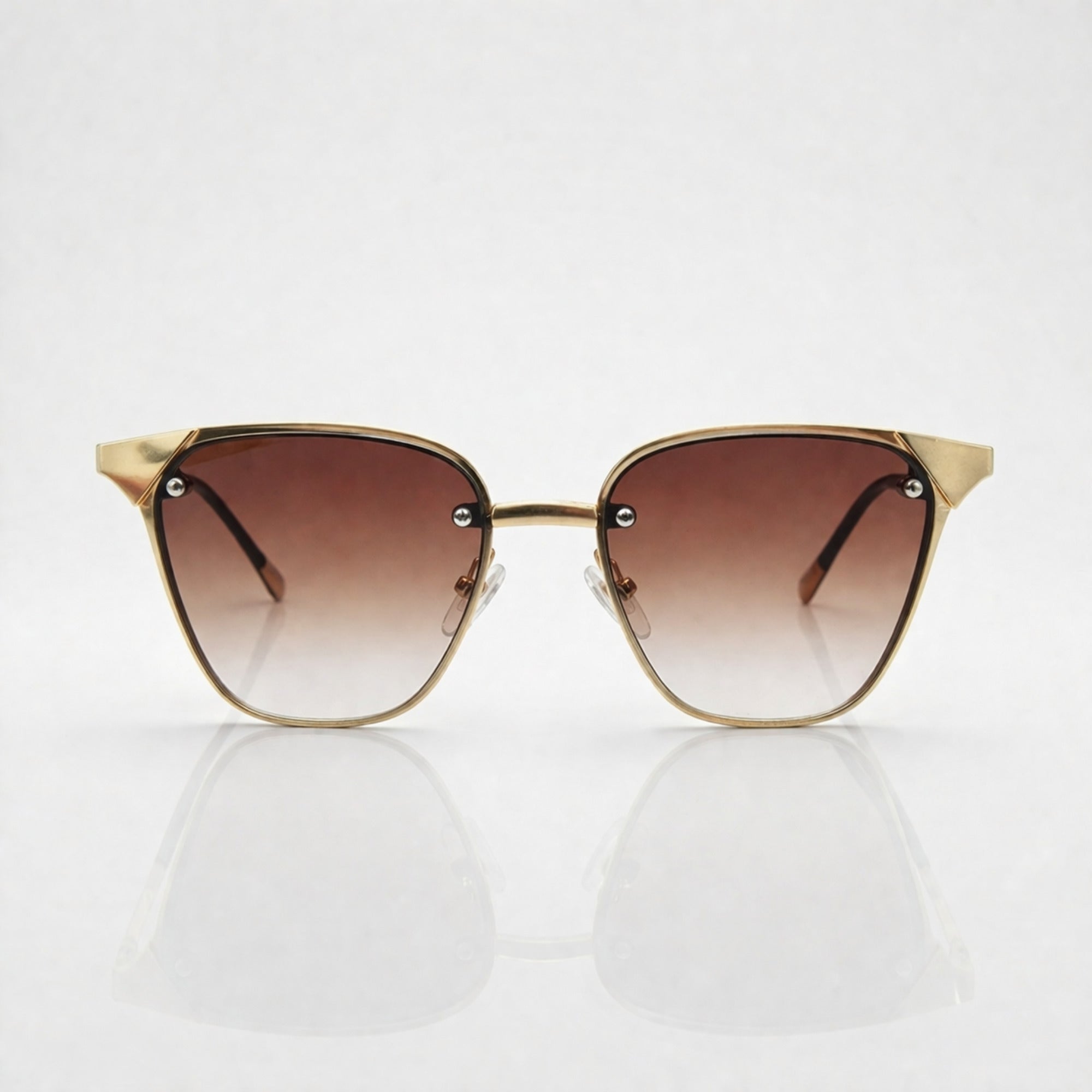 IRUS Cateye Sunglasses for Women – Brown Gradient UV400 Stylish Shades