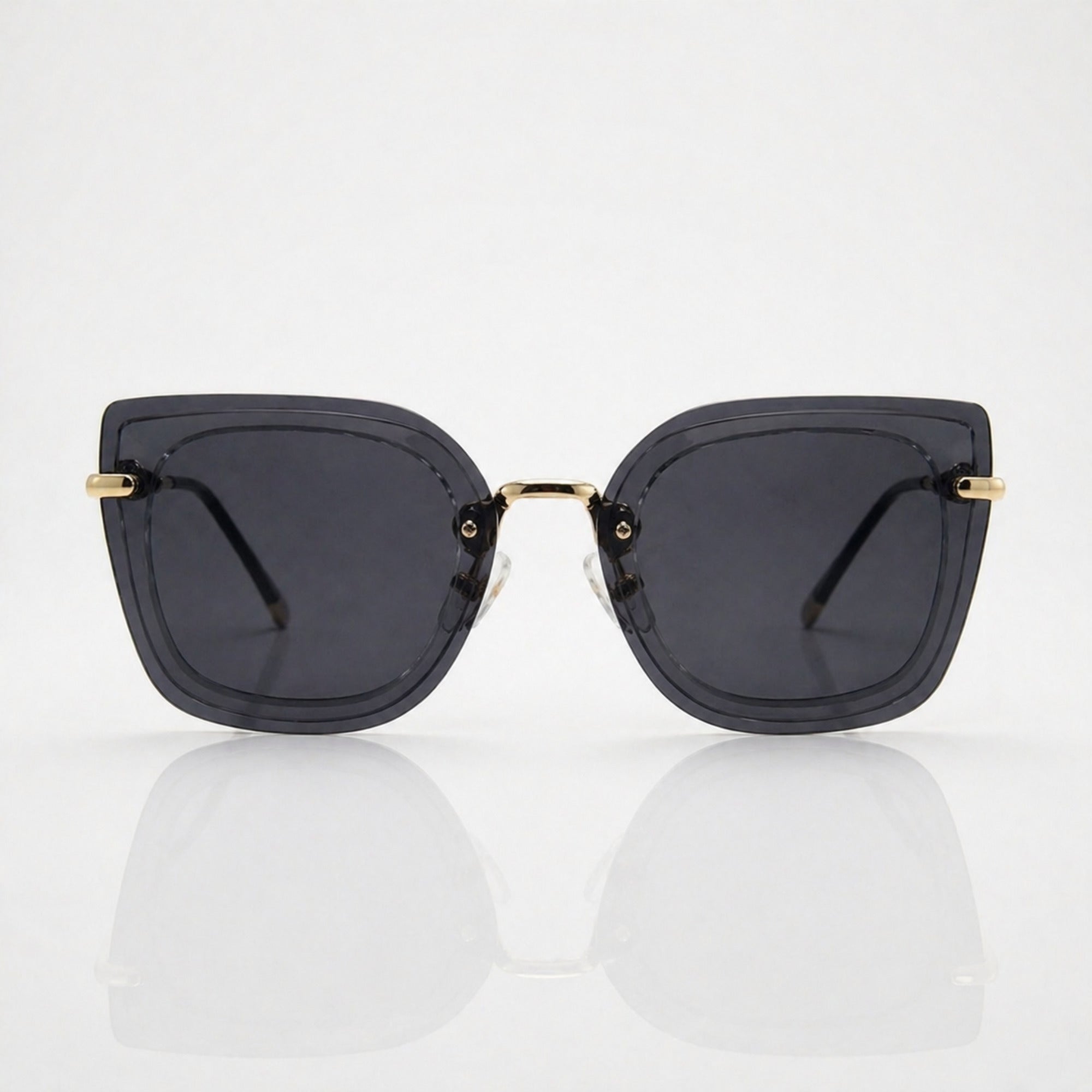 Oversized Square Sunglasses for Women – Black Tint UV400 Stylish Shades