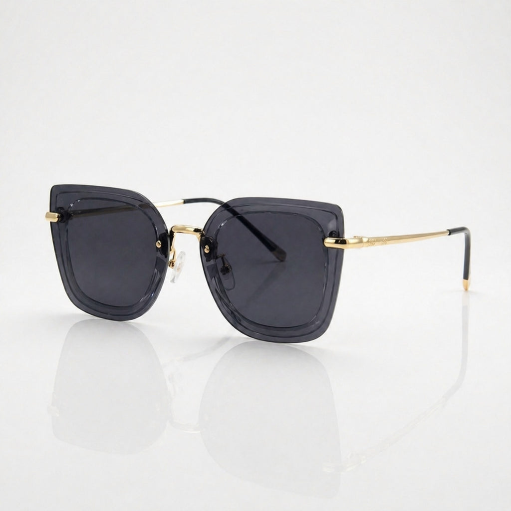 Oversized Square Sunglasses for Women – Black Tint UV400 Stylish Shades