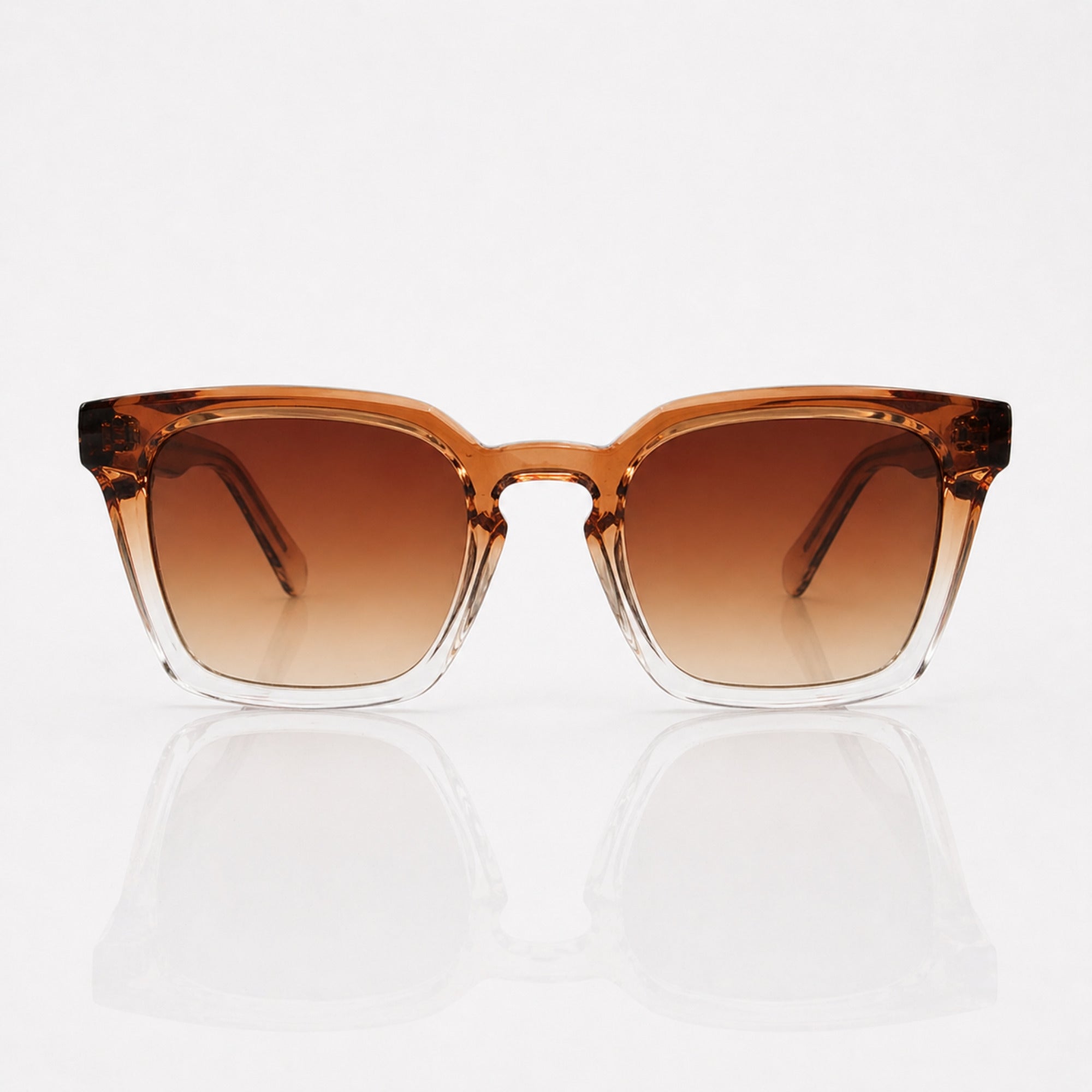 Kachawoo Square Sunglasses – UV400 Thick Frame Gradient Unisex Shades