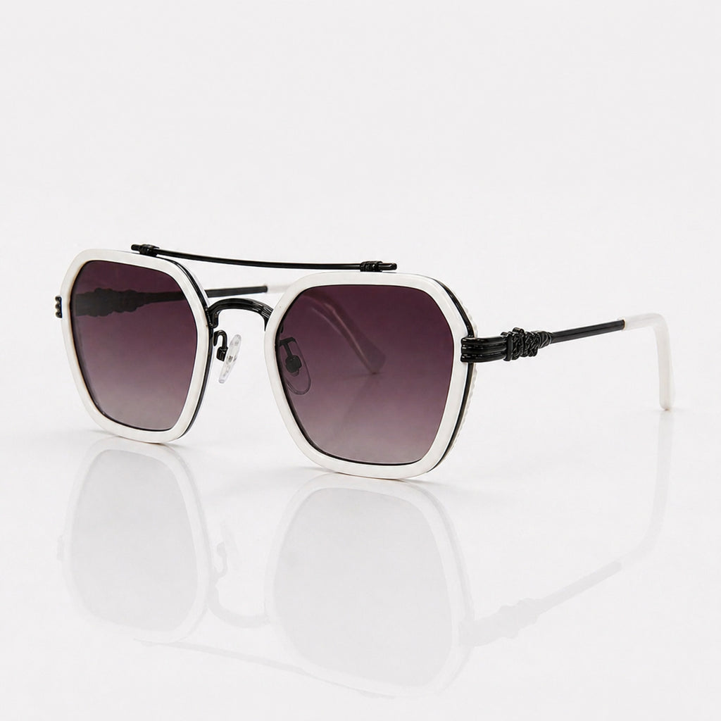 Geometric Sunglasses for Men – UV400 Gradient Lens Modern Shades