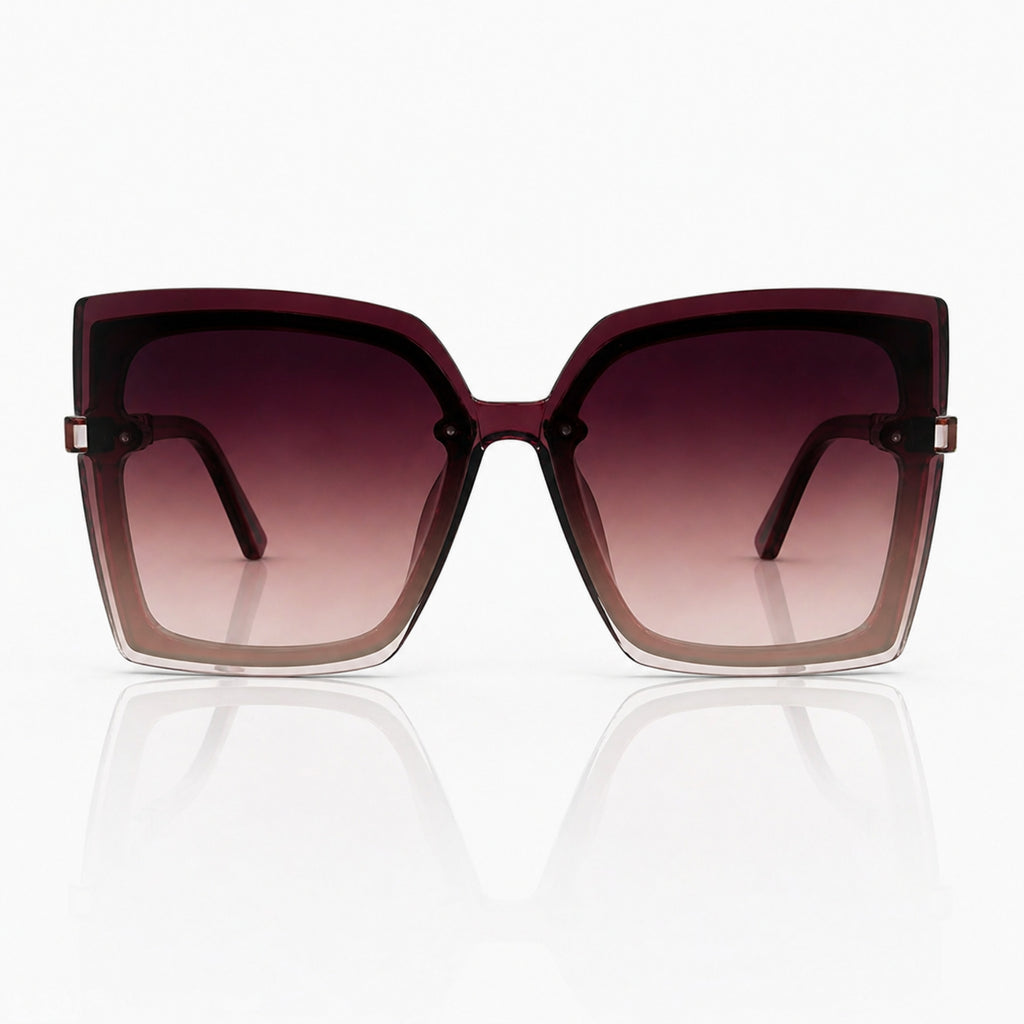 Square Butterfly Sunglasses for Women – Oversized UV400 Gradient Shades