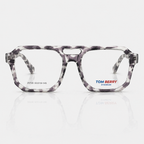 Retro Geometric Pattern Eyeglasses – Unisex