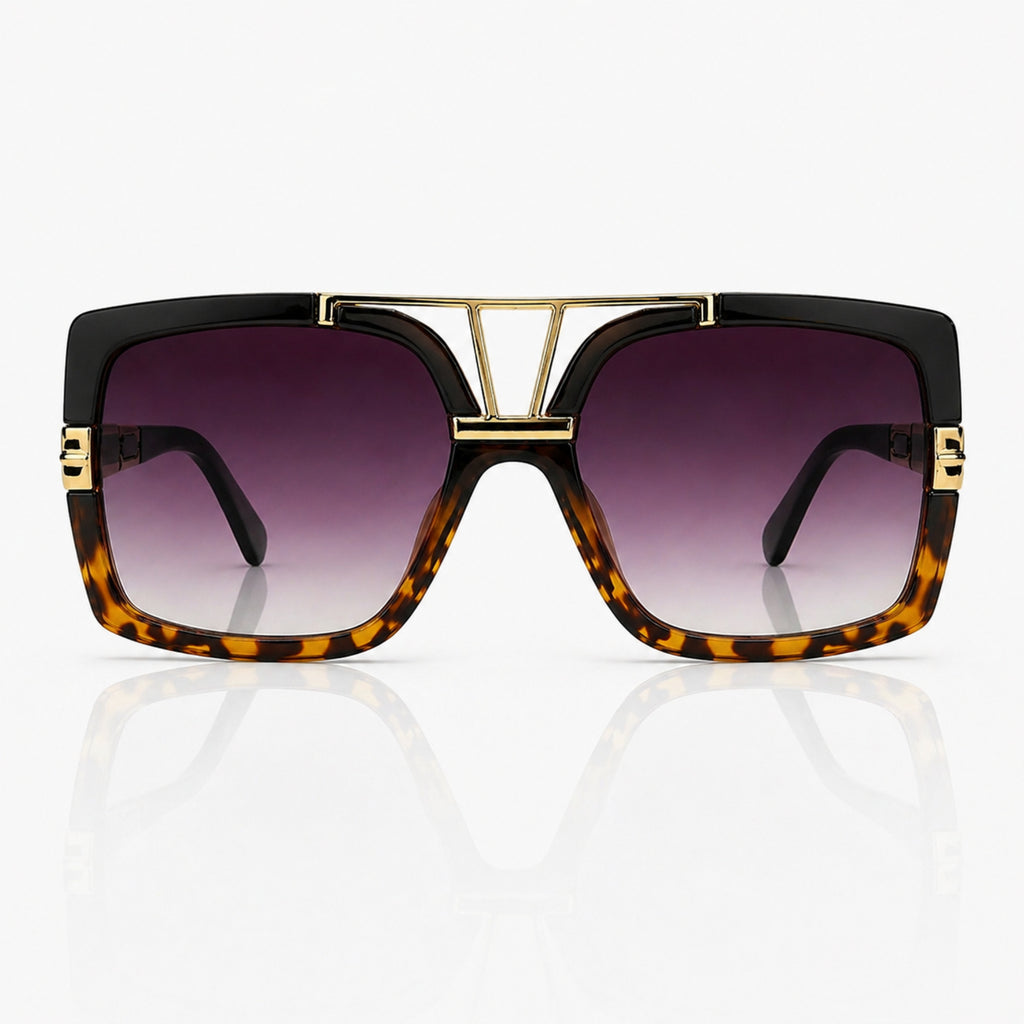 Jazzy Jeff Square Sunglasses for Unisex – Retro UV400 Gradient Shades