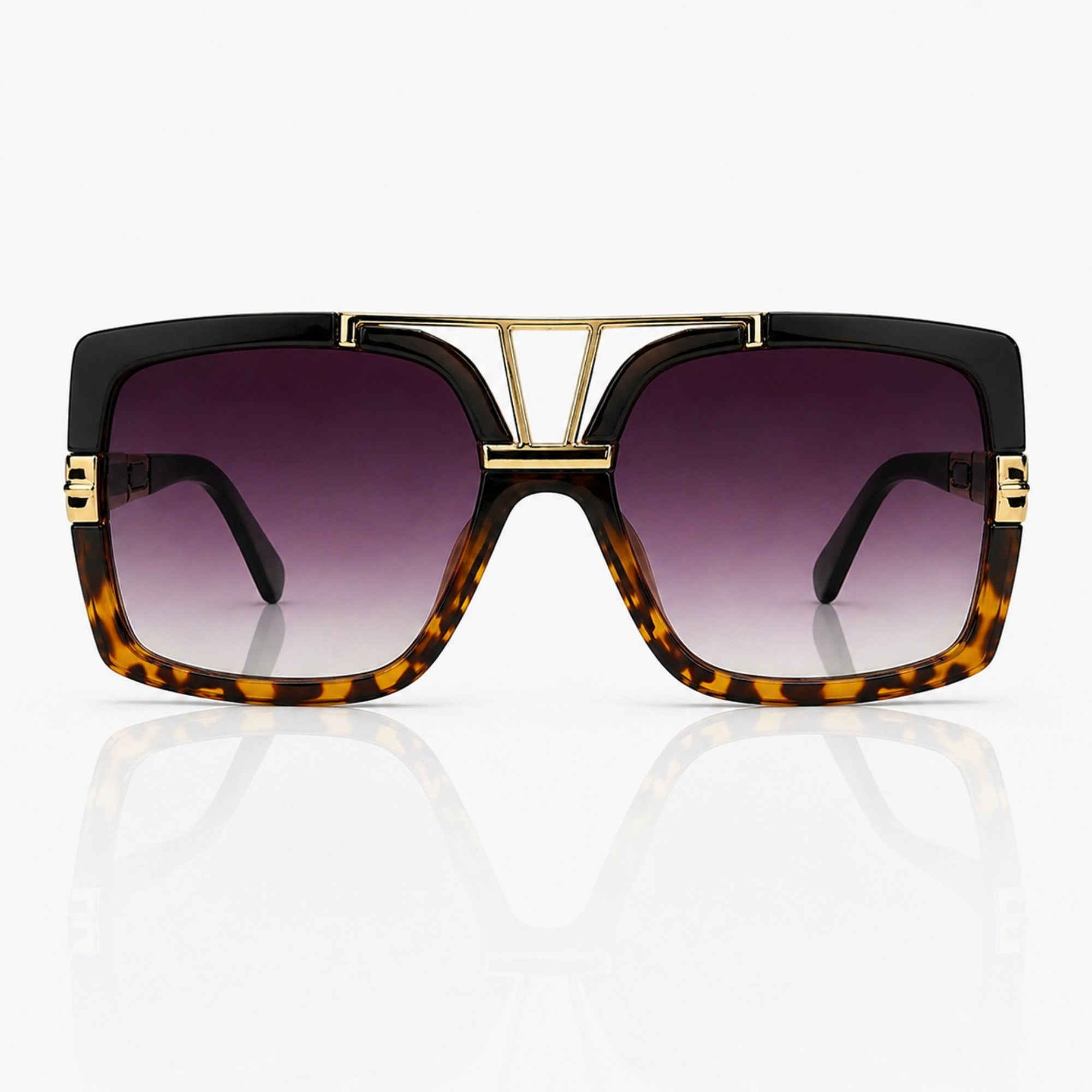 Jazzy Jeff Square Sunglasses for Unisex – Retro UV400 Gradient Shades