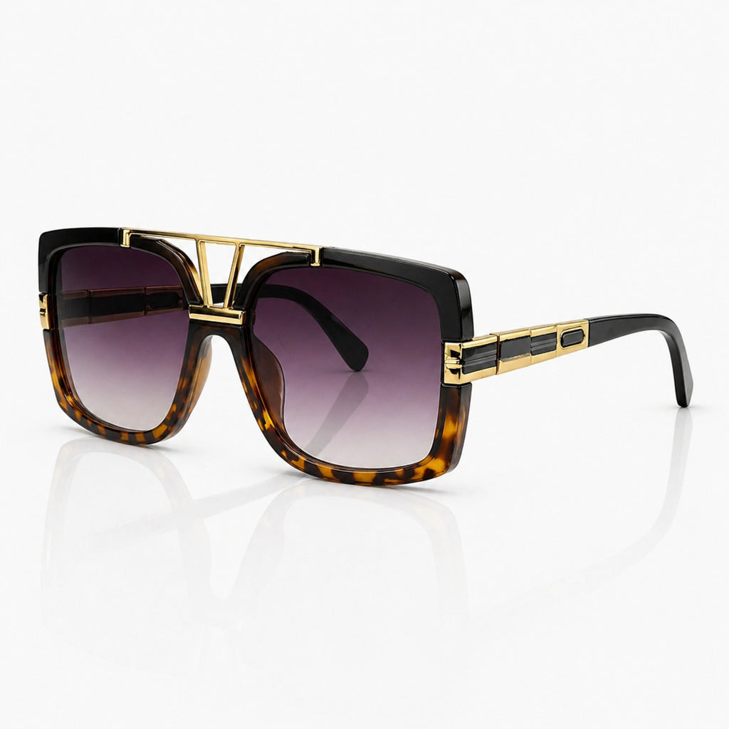 Jazzy Jeff Square Sunglasses for Unisex – Retro UV400 Gradient Shades
