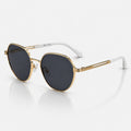 Geometric Sunglasses for Men – UV400 Metal Frame Shades