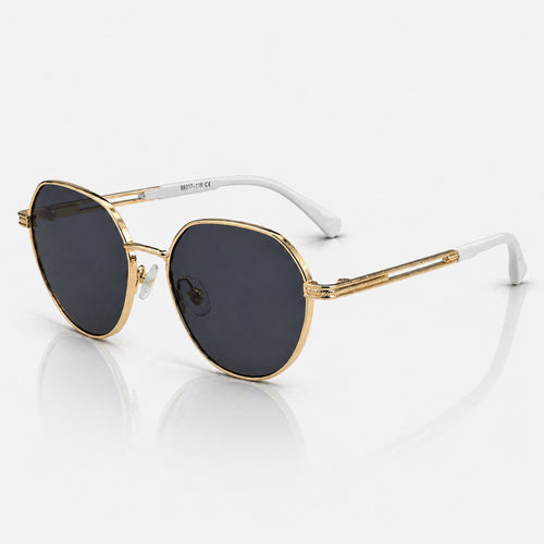 Geometric Sunglasses for Men – UV400 Metal Frame Shades