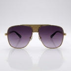 Gold Aviator Purple Gradient Sunglasses – Unisex