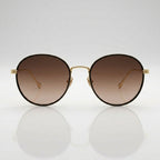 Classic Round Brown Gradient Sunglasses