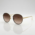 Classic Round Brown Gradient Sunglasses