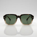 Premium Square Tortoise Green Sunglasses
