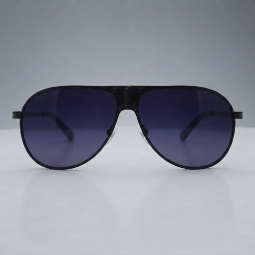 Aviator Sunglasses – Matte Black Smoke Gradient